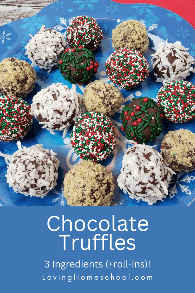 Chocolate Truffles Pinterest Pin