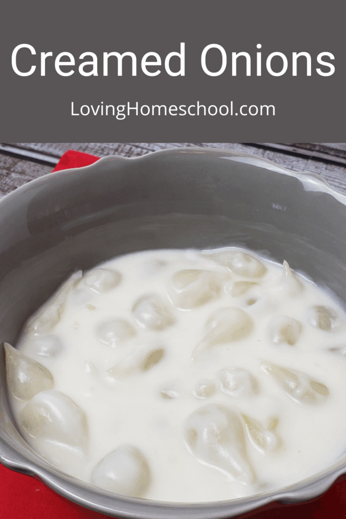 Creamed Onions Pinterest Pin