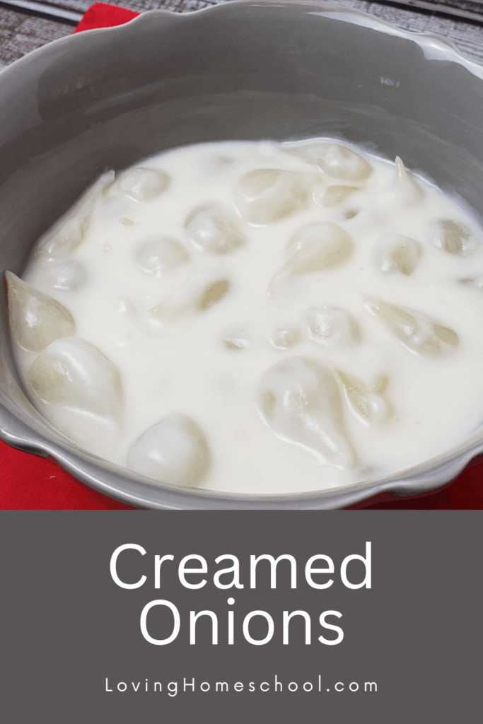 Creamed Onions Pinterest Pin
