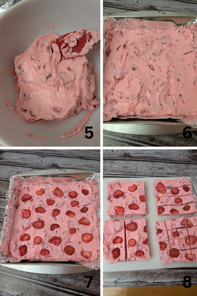 Easy Strawberry Fudge 5-8 Process Shots