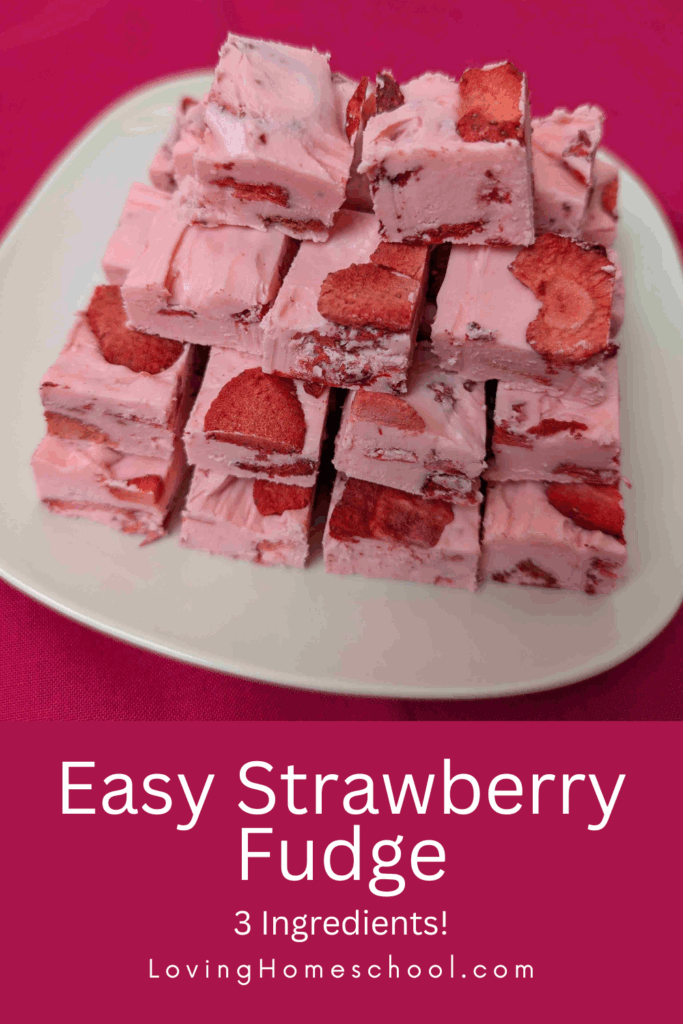 Easy Strawberry Fudge Pinterest Pin