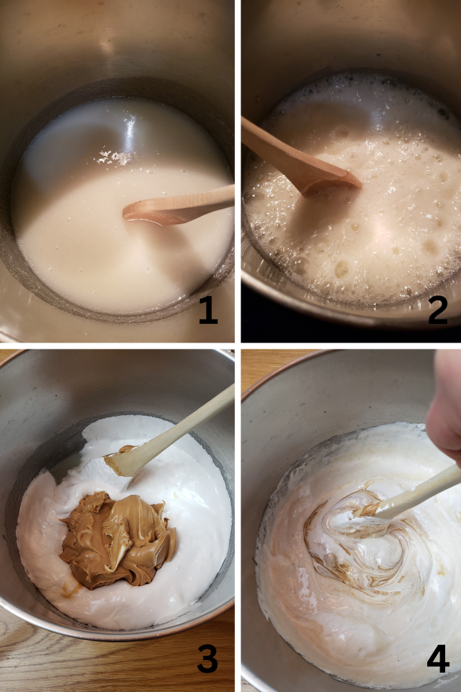 Peanut Butter and Fluff Fudge 1-4 Process Shot