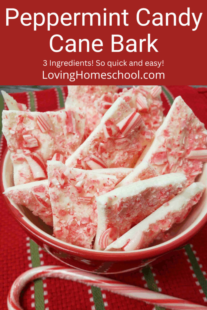 Peppermint Candy Cane Bark Pinterest Pin