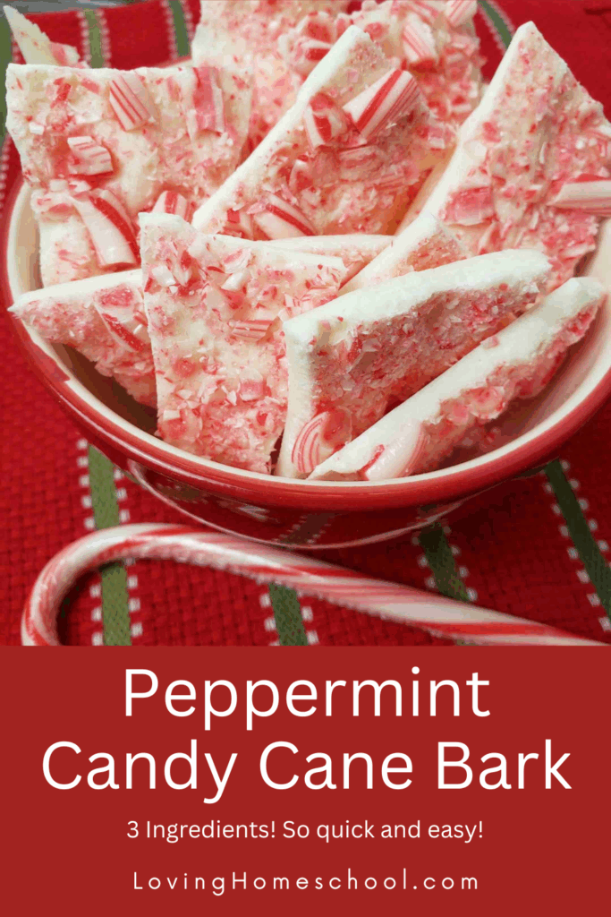 Peppermint Candy Cane Bark Pinterest Pin
