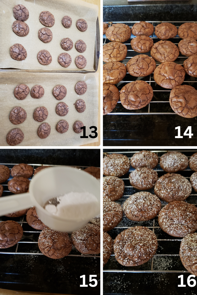 Triple Chocolate Truffle Cookies 13-16 Process Shots
