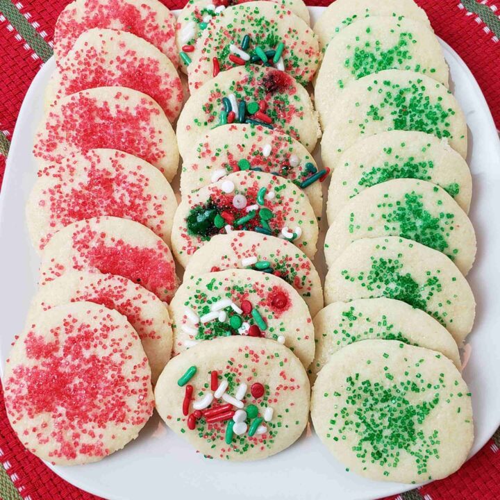 Vintage PA Dutch Sand Tarts on white plate