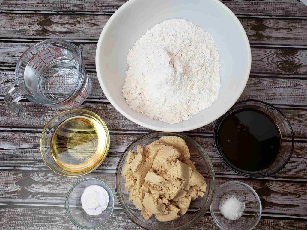 ingredients for shoo fly cake