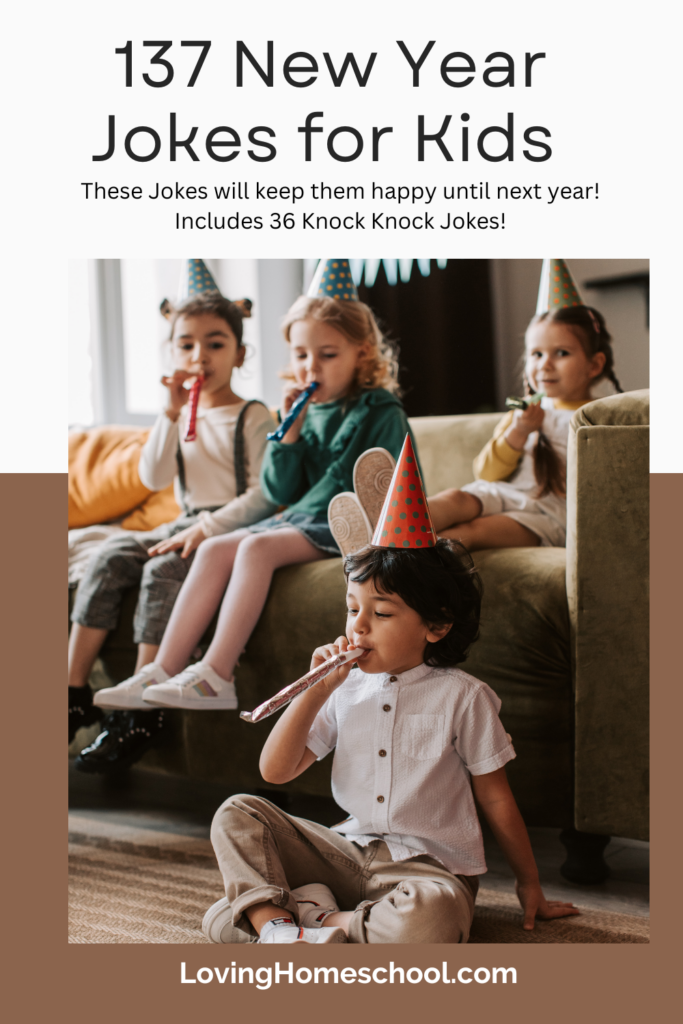137 New Year Jokes for Kids Pinterest Pin