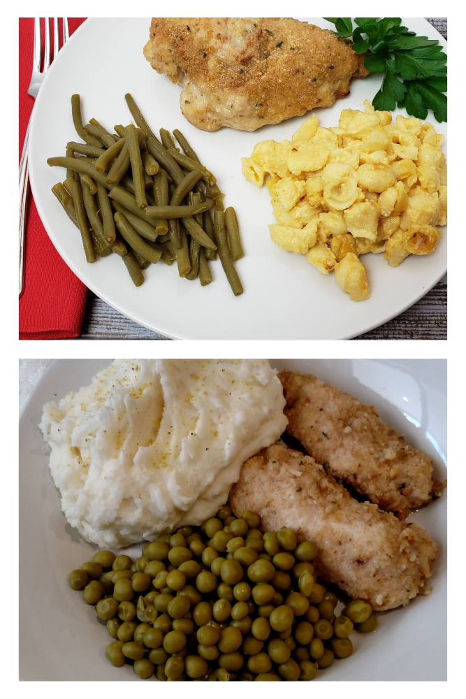 Serving suggestion for parmesan chicken reduced