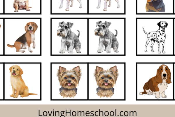 Free Printable Dogs Memory Matching Game Pinterest Pin